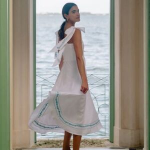 Fanm Mon x Minnow Women's Tie Knot Dress White S